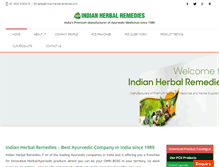 Tablet Screenshot of indianherbalremedies.com